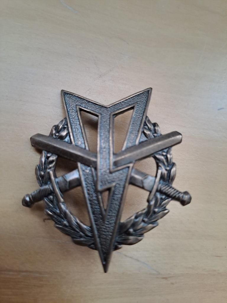 Militair embleem / lichte militair vaardigheids embleem, Verzamelen, Militaria | Algemeen, Overige gebieden, Onbekend, Overige soorten
