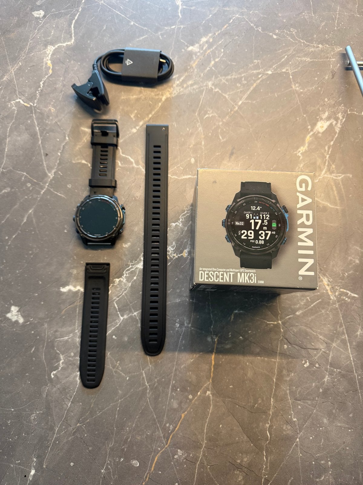 Garmin Descent Mk3i duikcomputer, Sieraden, Tassen en Uiterlijk, Sporthorloges, Afstand, Zwart, Ophalen of Verzenden, Zo goed als nieuw