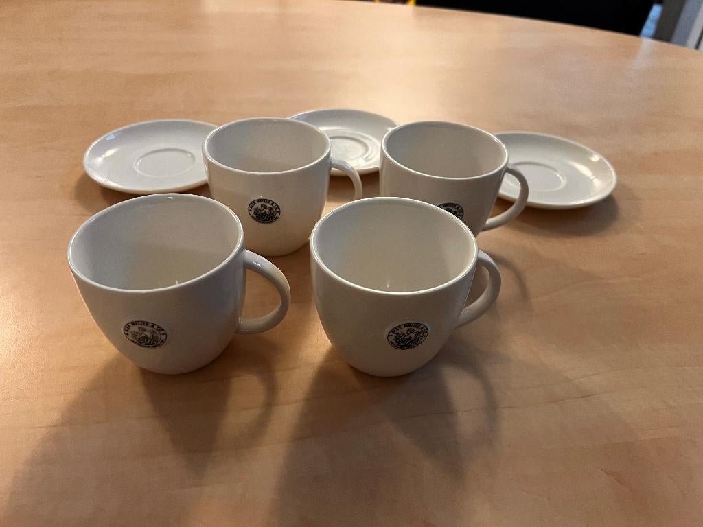 Alex Meijer & Co Cappuccino kopjes en schotels, Huis en Inrichting, Keuken | Servies, Ophalen, Porselein, Overige stijlen, Kop(pen) en/of Schotel(s)