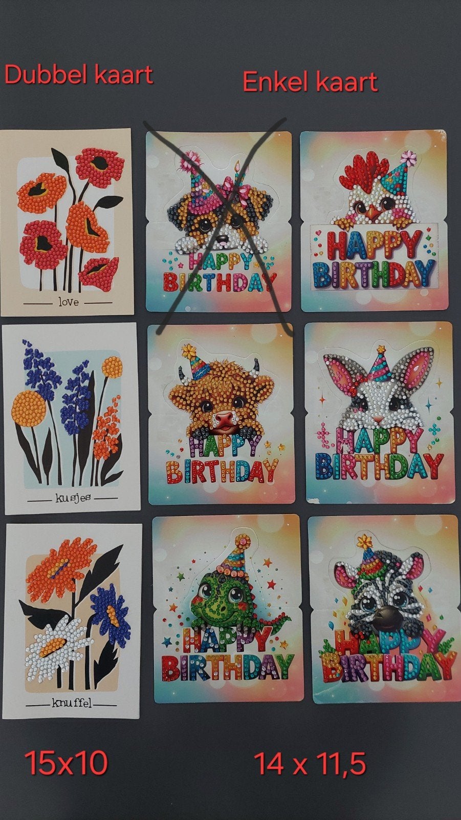 Diamond painting kaarten, Ophalen of Verzenden, Nieuw, Overige thema's