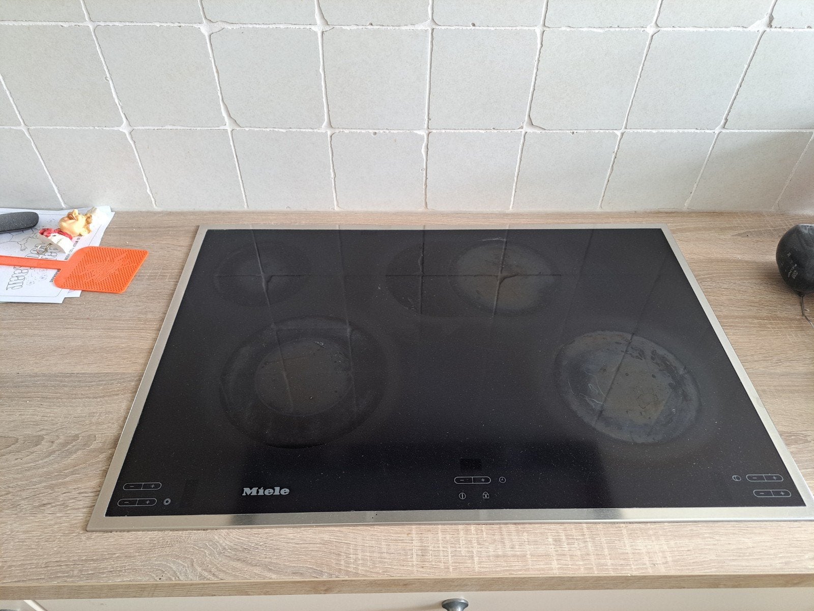 Miele Keramische Kookplaat - Inbouw met stekker, Ophalen, Gebruikt, Keramisch, 4 kookzones