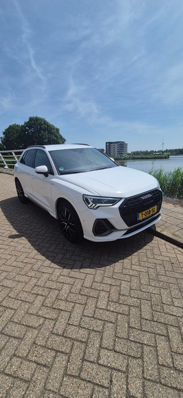 Audi Q3 35 TFSI S-line Full Option | Dealer onderhouden, Auto's, Audi, 4 cilinders, Wit, 14 km/l, Dealer onderhouden