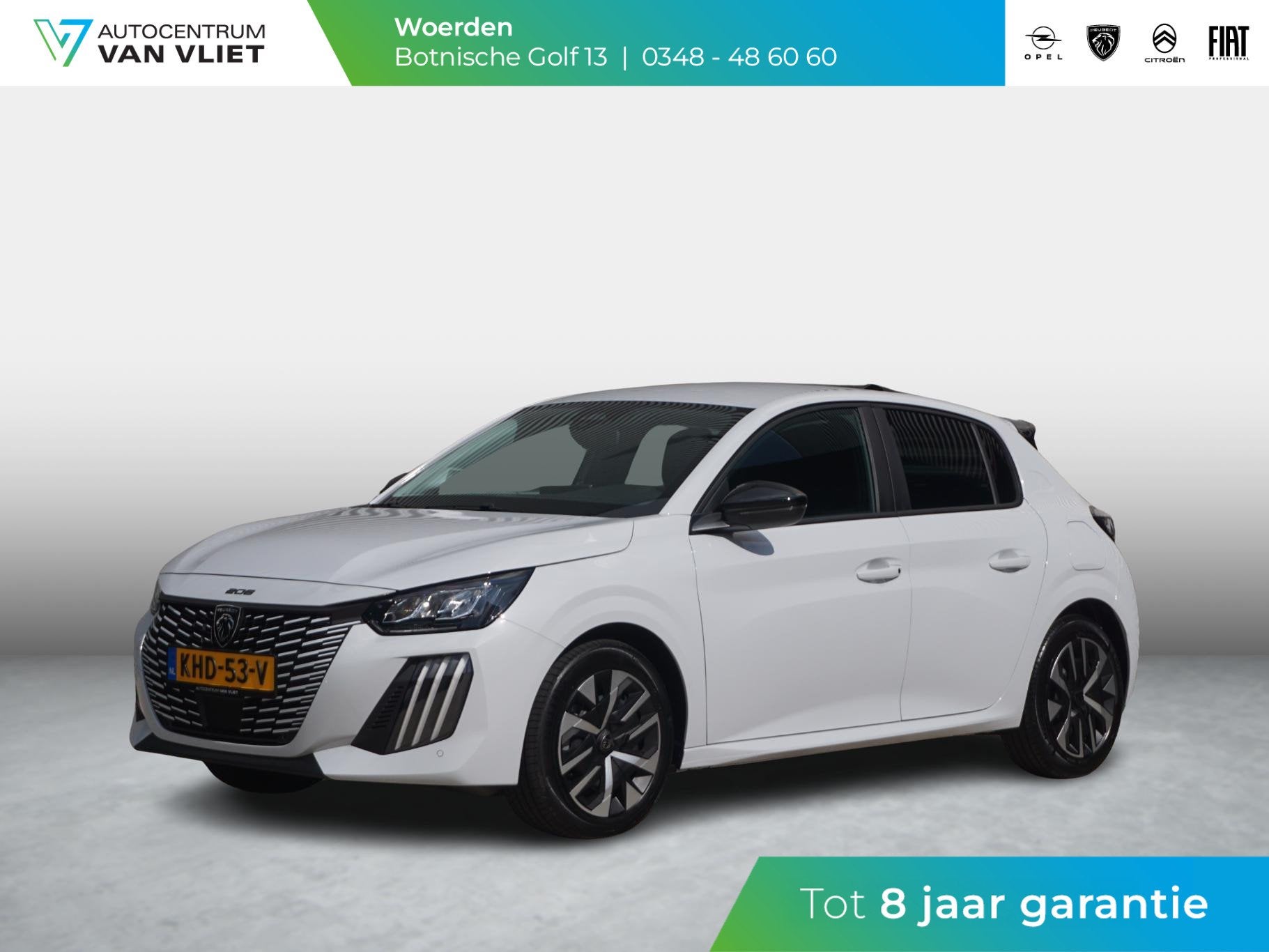 Peugeot 208 1.2 Hybrid 110 e-DCS6 Business Parkeercamera, 1199 cc, Met garantie (alle), Wit, Origineel Nederlands