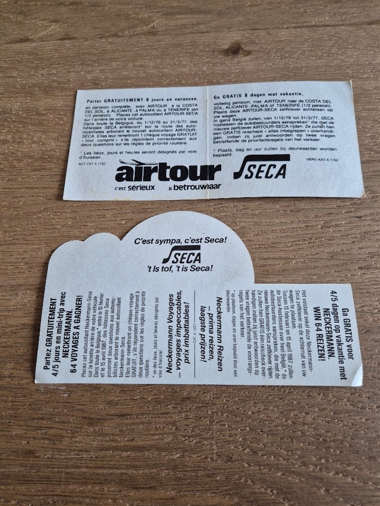 Foto 2 van Stickers airtour/seca