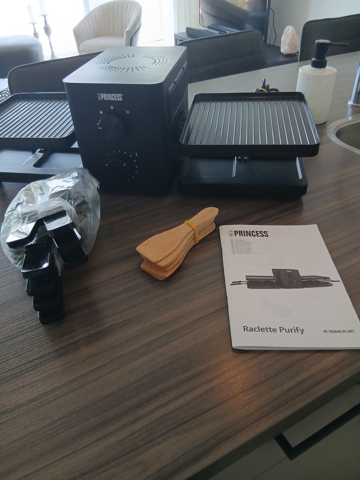 Princess Raclette/Gourmetstel met afzuiging tot 8 personen, Ophalen, Zo goed als nieuw