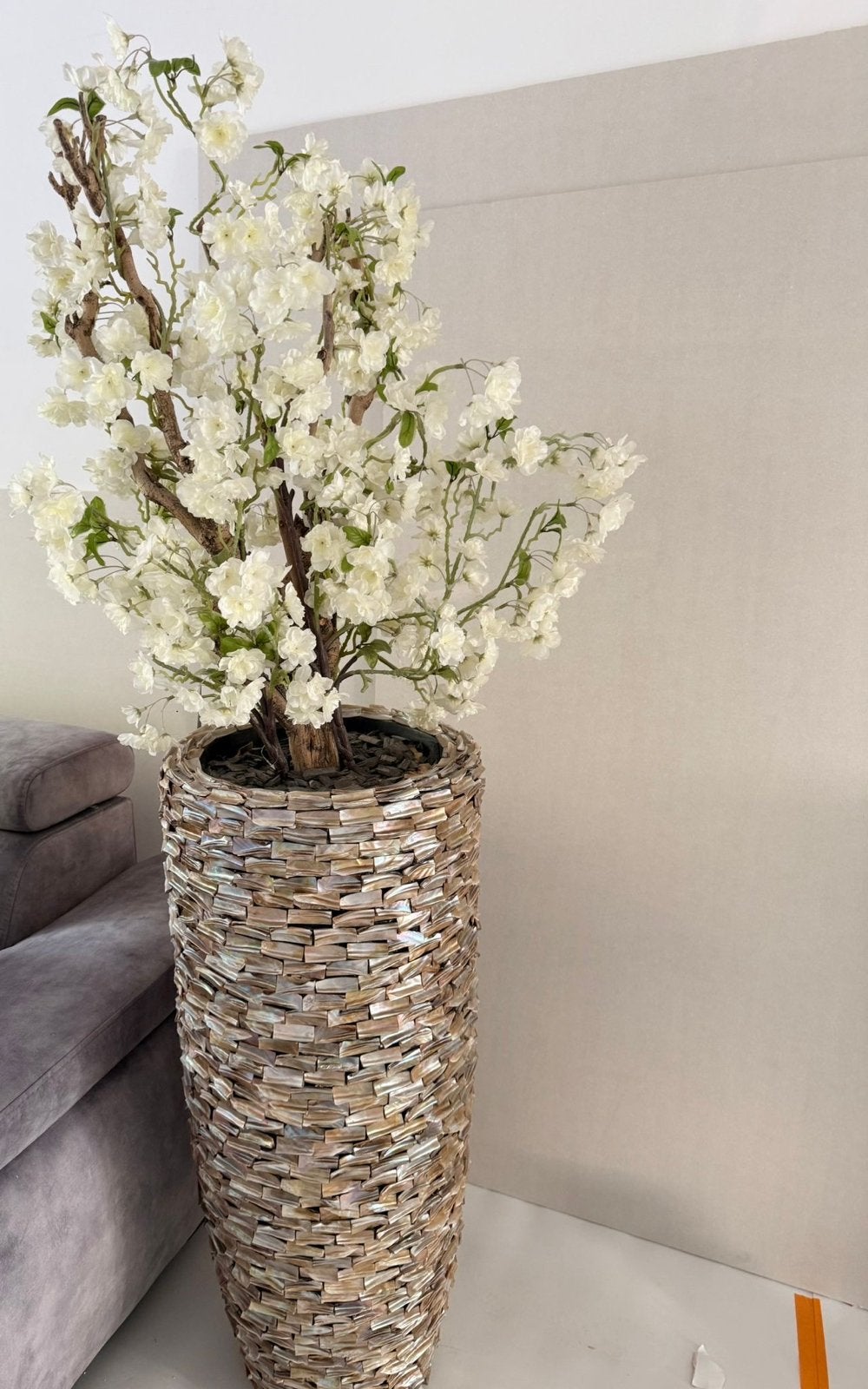 Mooie pot en plant (Richmond)- decoratieve set, Huis en Inrichting, Woonaccessoires | Vazen, Zo goed als nieuw, Overige kleuren
