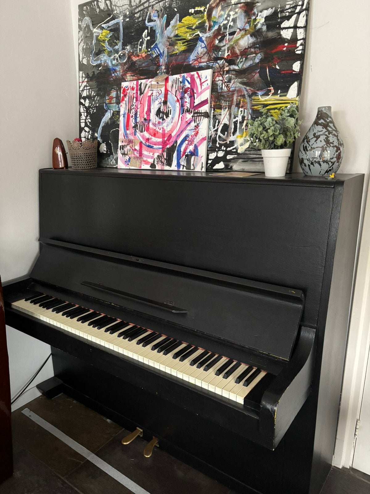 Gratis af te halen.evt met pianokruk. Ook gratis, Muziek en Instrumenten, Ophalen, Zo goed als nieuw, Zwart