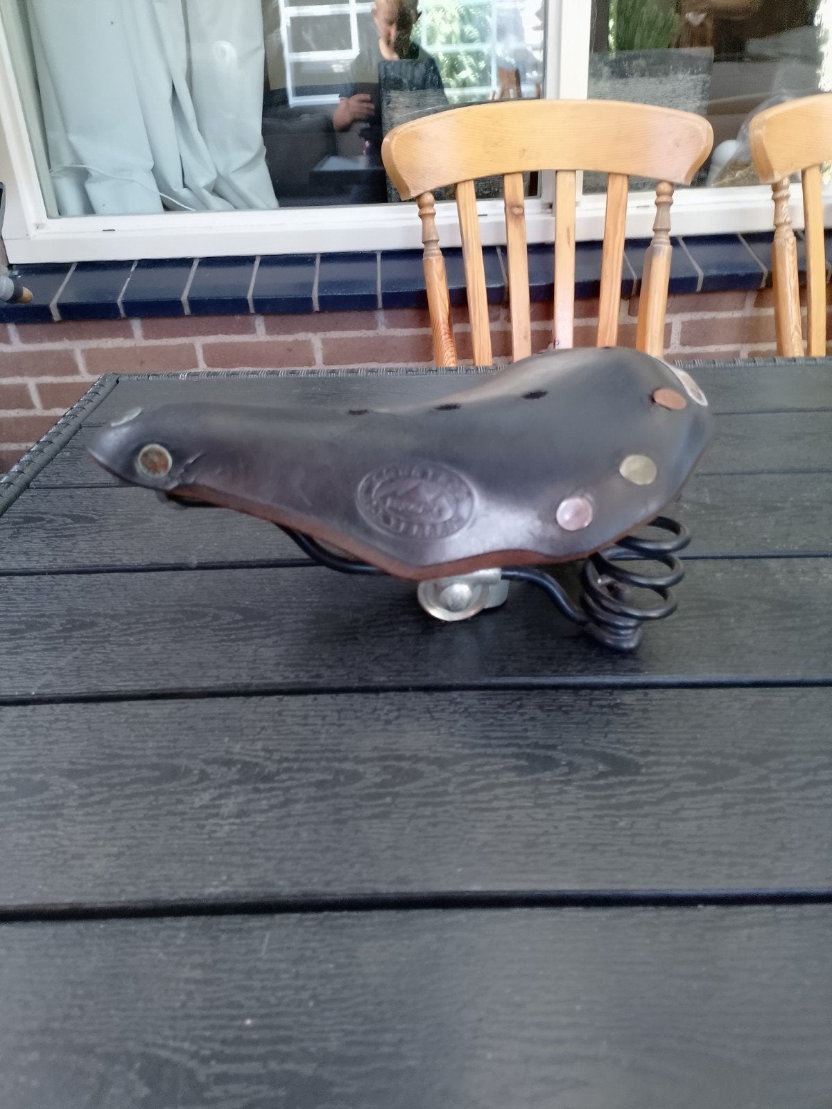 Brooks kinder zadel, Fietsen en Brommers, Gebruikt, Leer, Ophalen of Verzenden, Brooks