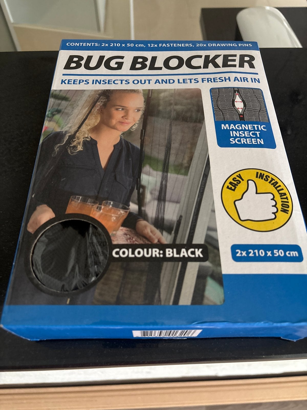 Bug Blocker Magnetisch Insectenhor Zwart - Nieuw, Ophalen, 80 tot 100 cm, Hordeur, Nieuw