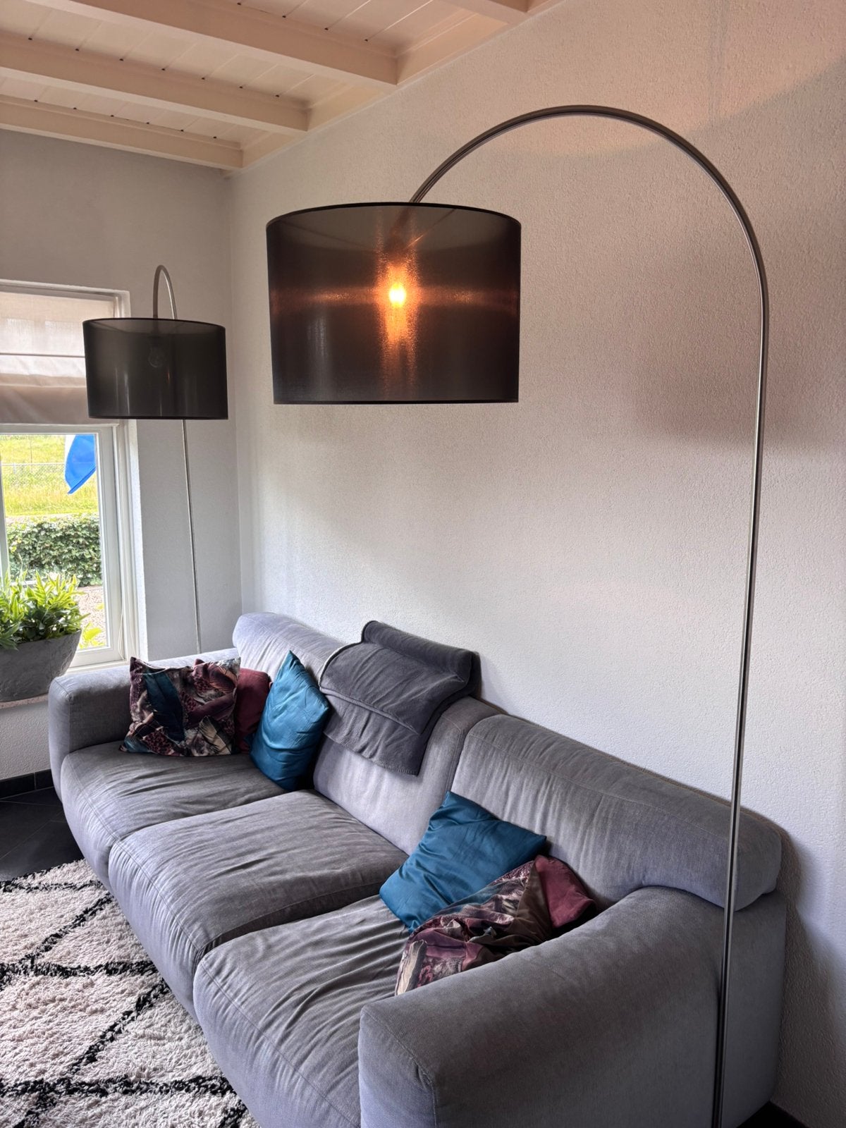 2 stuks staande lamp dimbaar, Ophalen, Gebruikt, Metaal, Modern