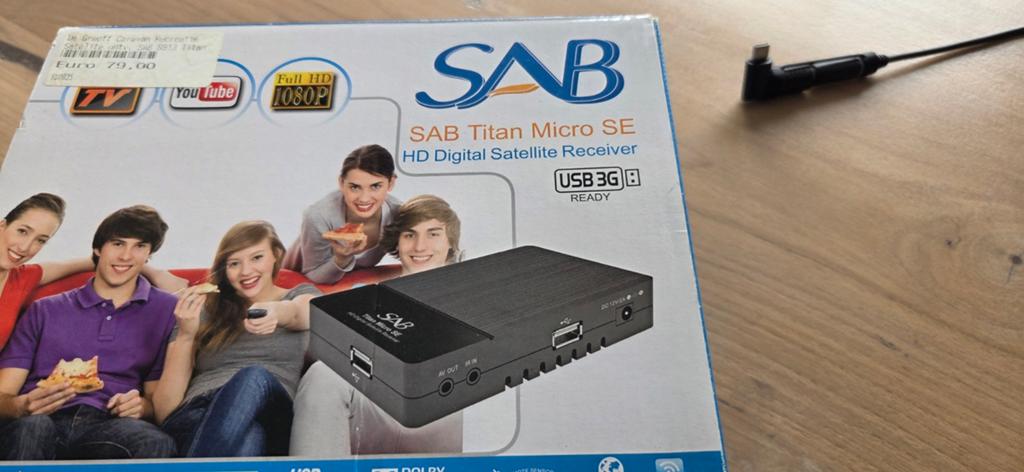 SAB Titan Micro SE HD Digitale Satelliet Ontvanger, Ophalen of Verzenden, Zo goed als nieuw, Decoder