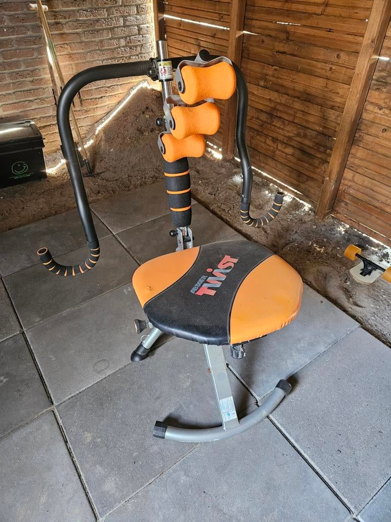 Ab Doer Twist Buikspiertrainer - Oranje/Zwart, Sport en Fitness, Ophalen of Verzenden