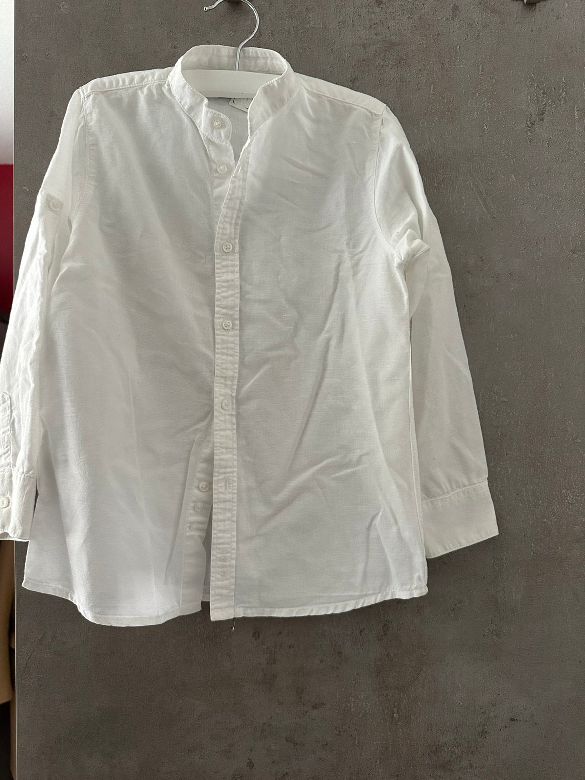 Wit blousje mayoral, Ophalen of Verzenden, Zo goed als nieuw, Jongen, Overhemd of Blouse