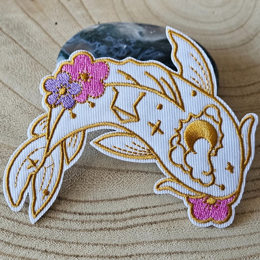 Strijk embleem Iron on Patch Koi karper applicatie
