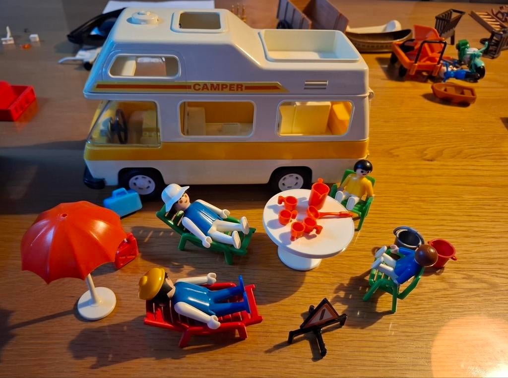 Playmobil vintage camper 3258, Kinderen en Baby's, Speelgoed | Playmobil, Ophalen of Verzenden, Gebruikt, Complete set