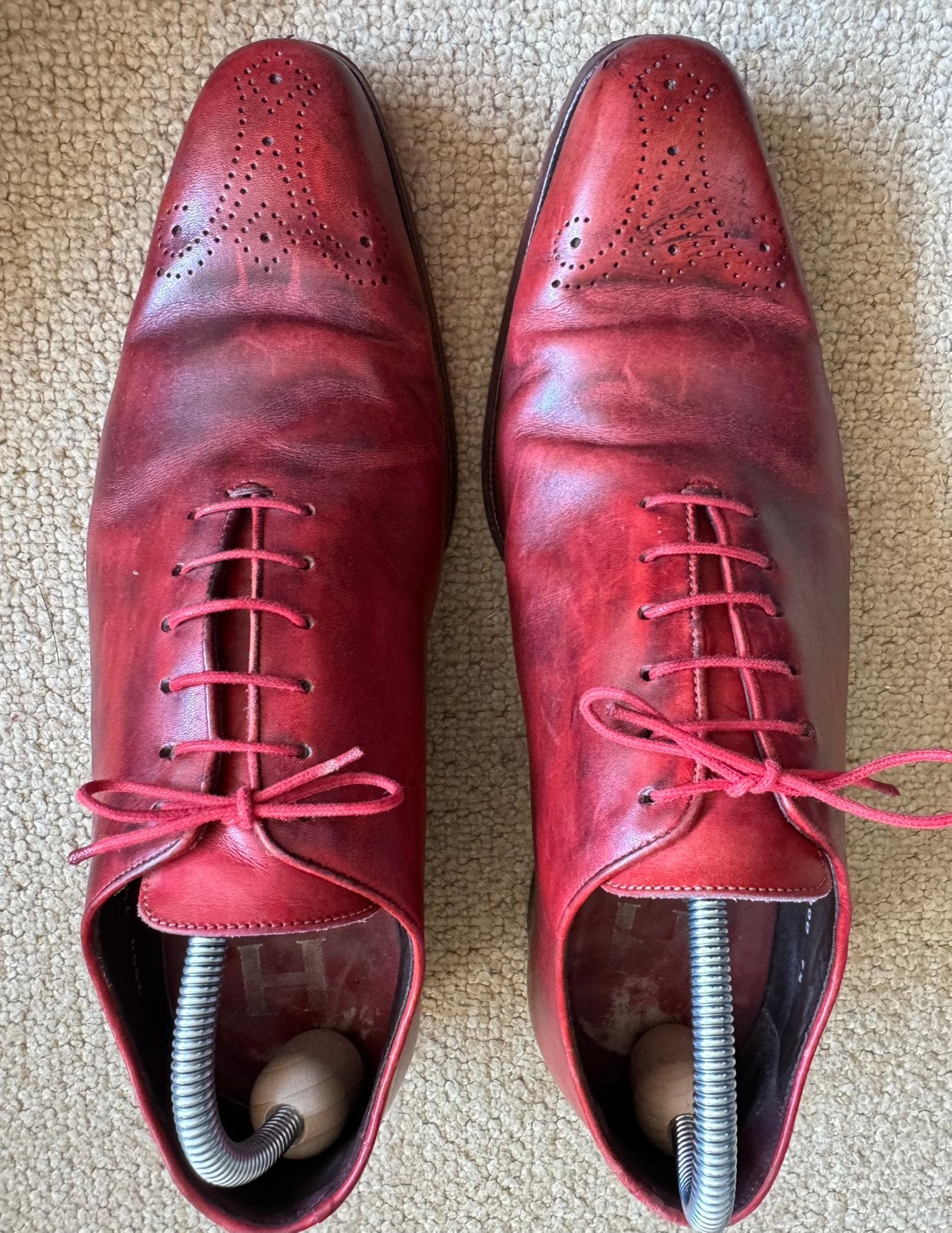 Harris, 7,5-41, rood, heren veterschoen, in goede conditie, Kleding | Heren, Schoenen, Overige kleuren, Ophalen of Verzenden, Zo goed als nieuw