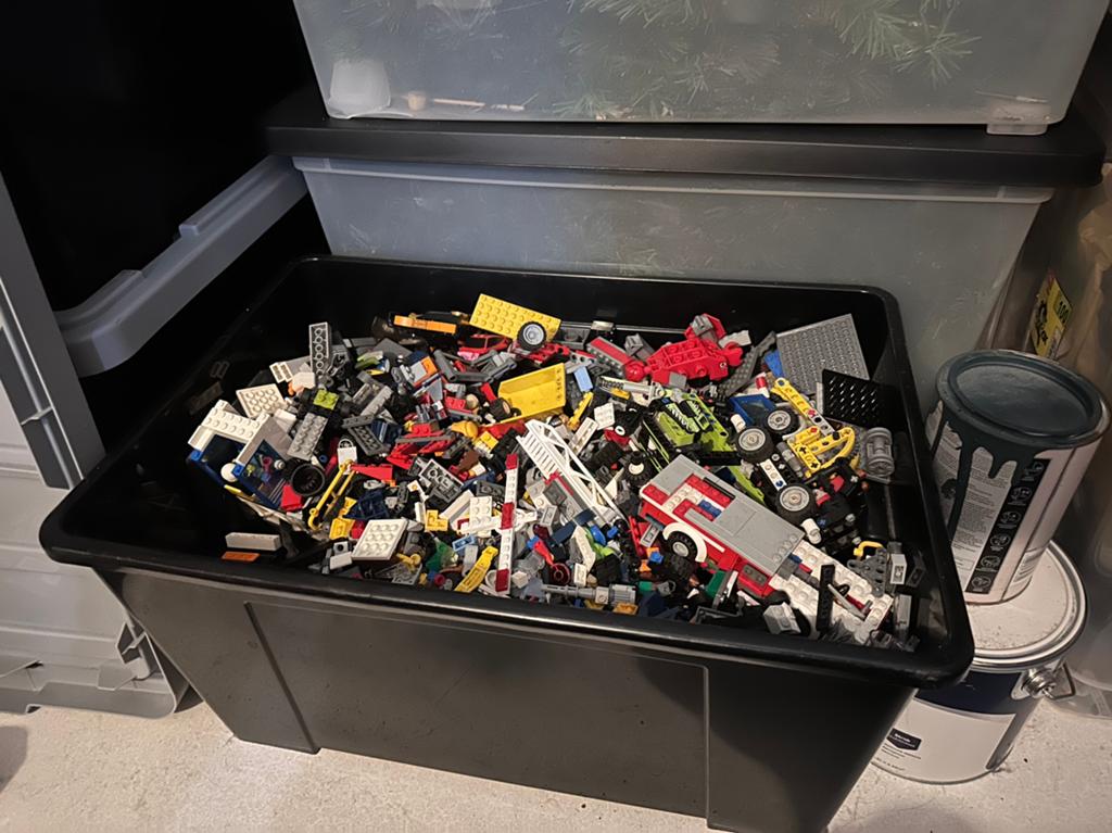 Lego doos, Ophalen