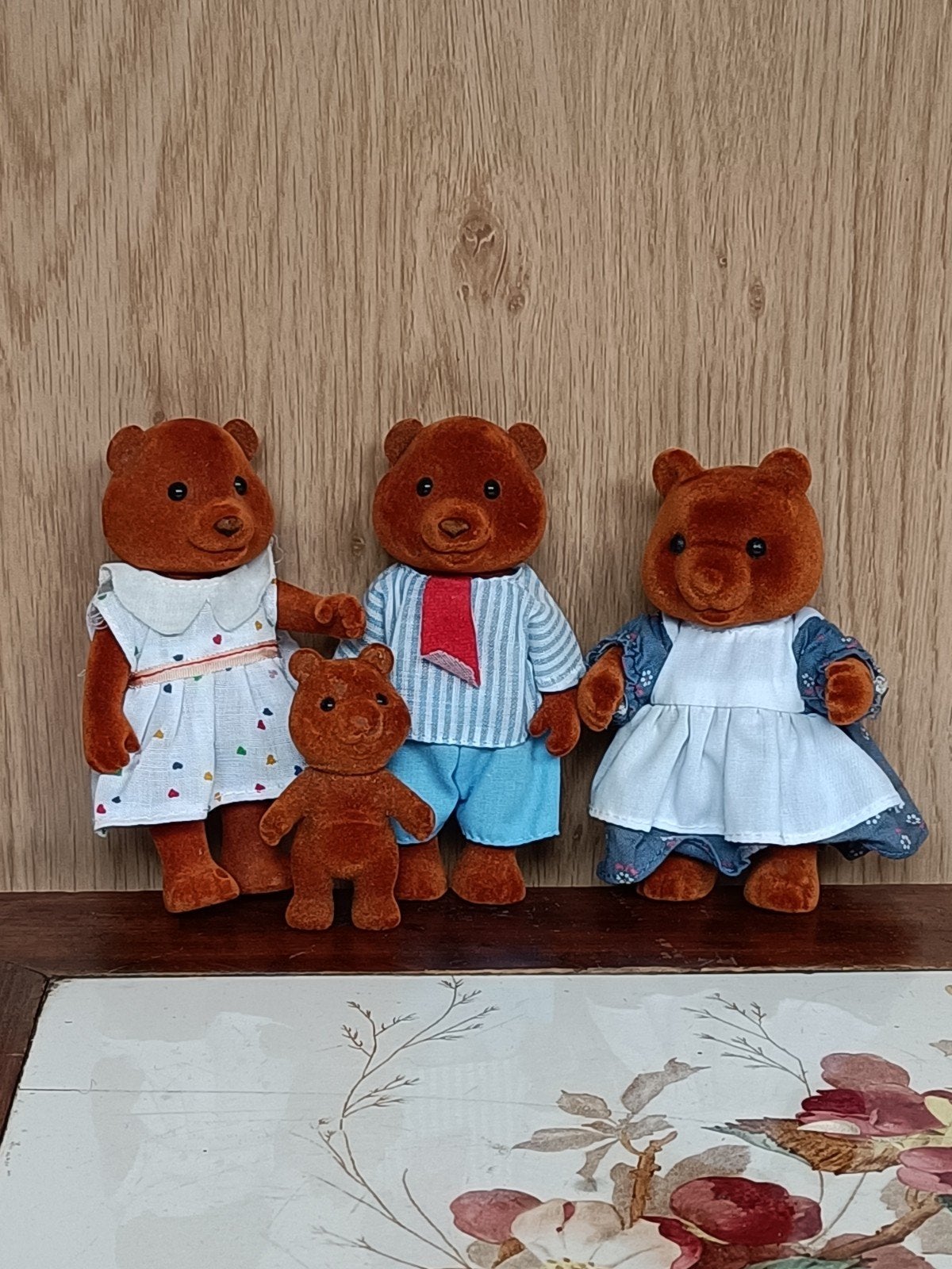 Sylvanian beren familie Poppenhuis, Ophalen of Verzenden, Gebruikt, Poppenhuis