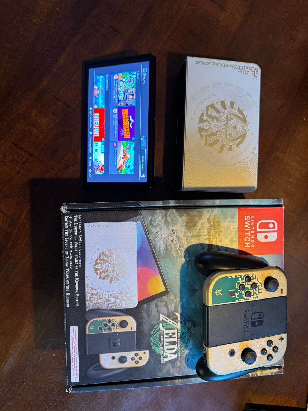 Nintendo switch OLED totk edition, Ophalen, Gebruikt, Met 1 controller, Switch OLED