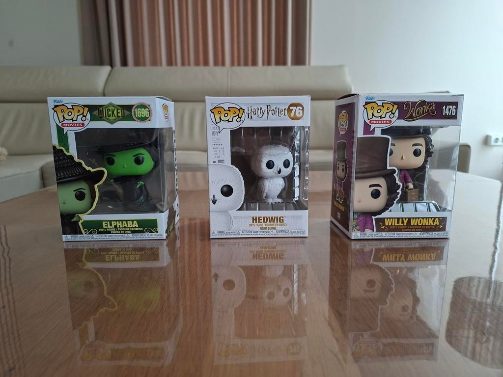 3 funko poppetjes, Ophalen of Verzenden
