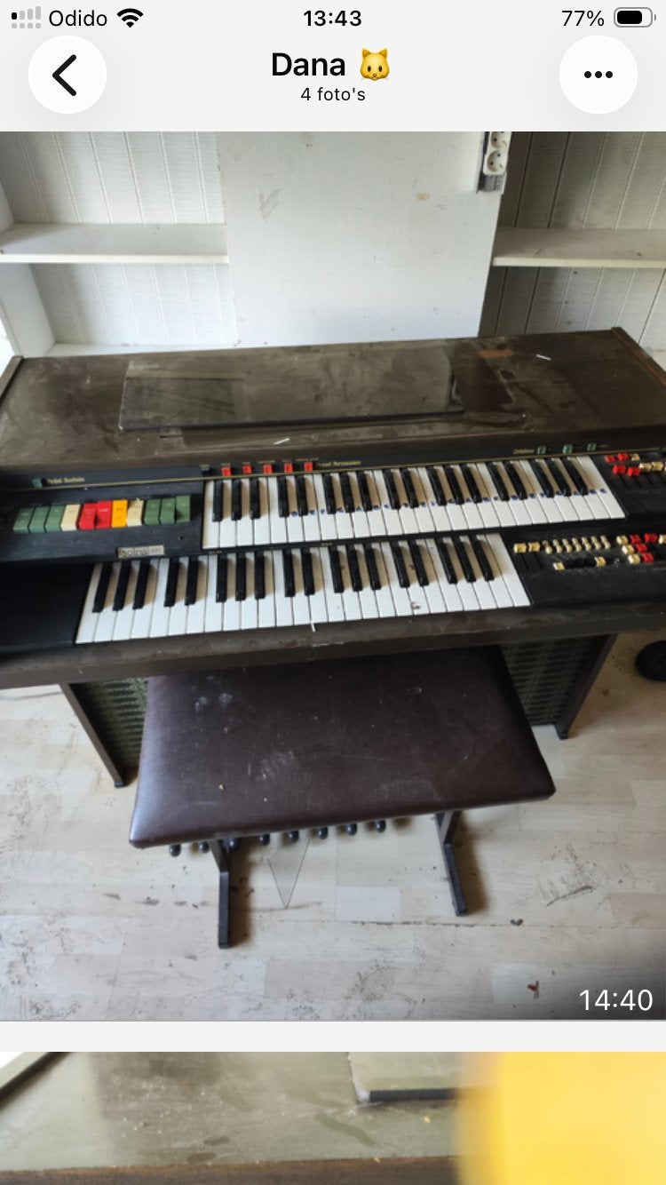 Orgel gratis op te halen, Ophalen, Zo goed als nieuw, 2 klavieren, Orgel