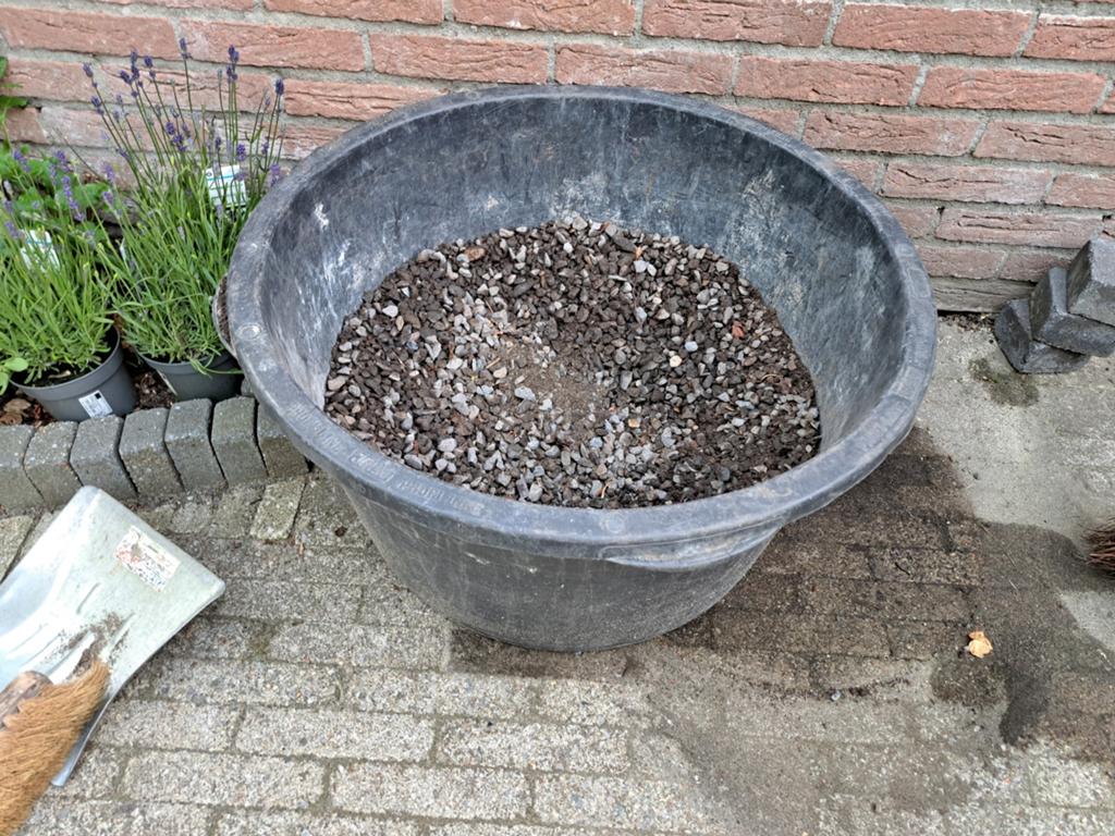 Restje zwart / antraciet grind gratis, Ophalen, Gebruikt, Antraciet, Grind