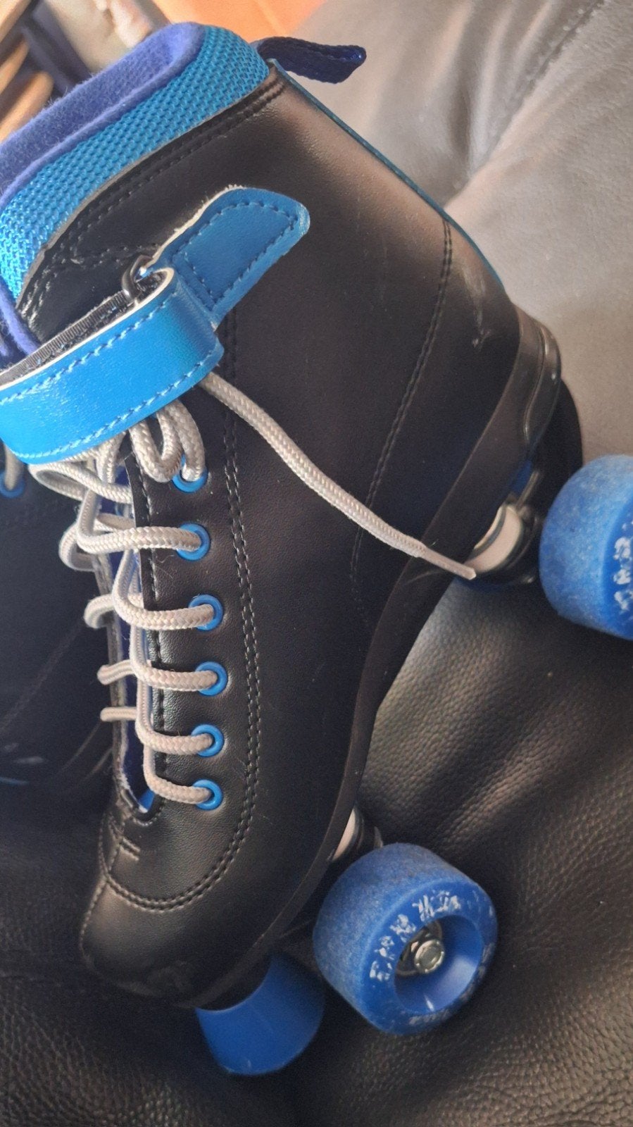 SFR Vision Quad Skates - Maat 37 - Zwart/Blauw, Kinderen en Baby's, Speelgoed | Buiten | Rolschaatsen, Ophalen of Verzenden, Gebruikt