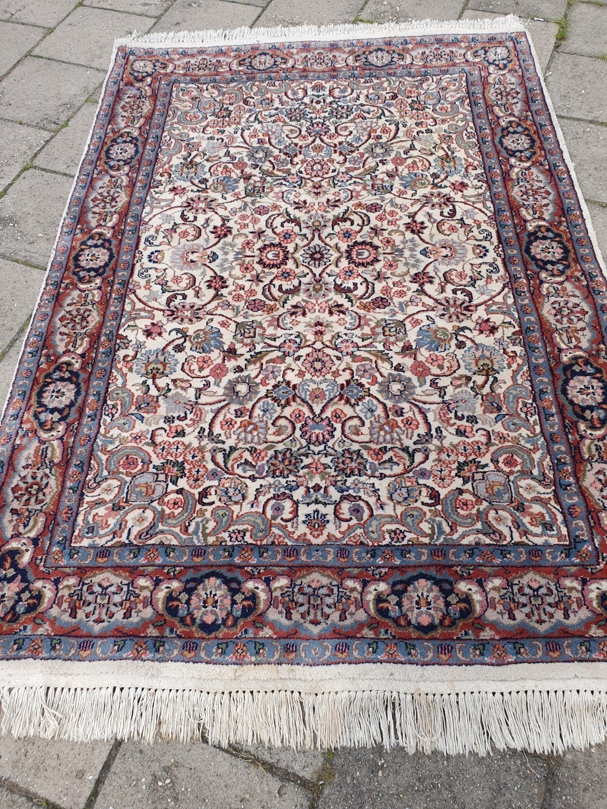 Perzisch tapijt 190x125 cm.Indien., Gebruikt, 100 tot 150 cm, Ophalen of Verzenden, 150 tot 200 cm