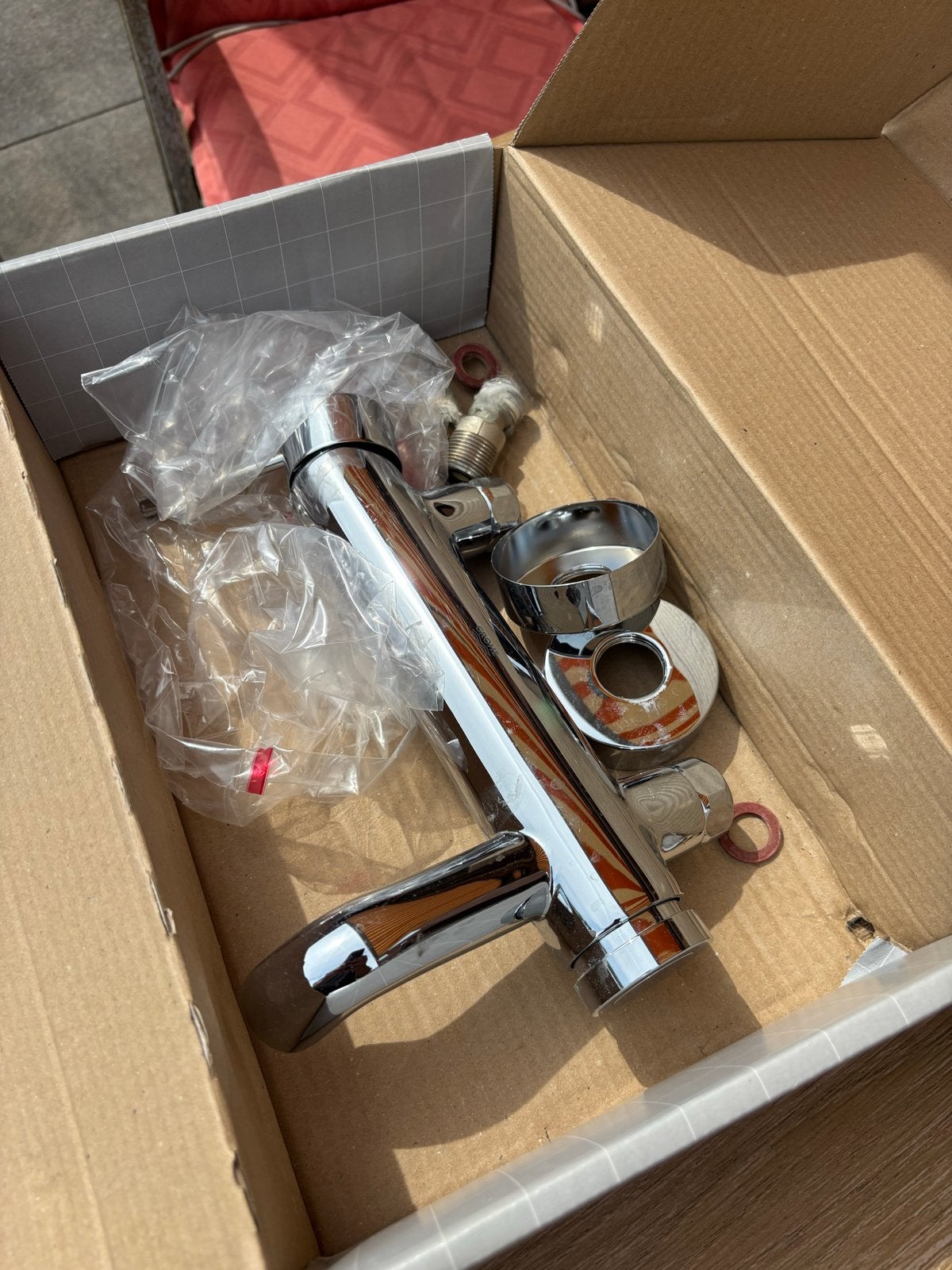 Grohe badkraan met douchekop aansluiting zgan, Ophalen of Verzenden, Nieuw, Chroom, Kraan