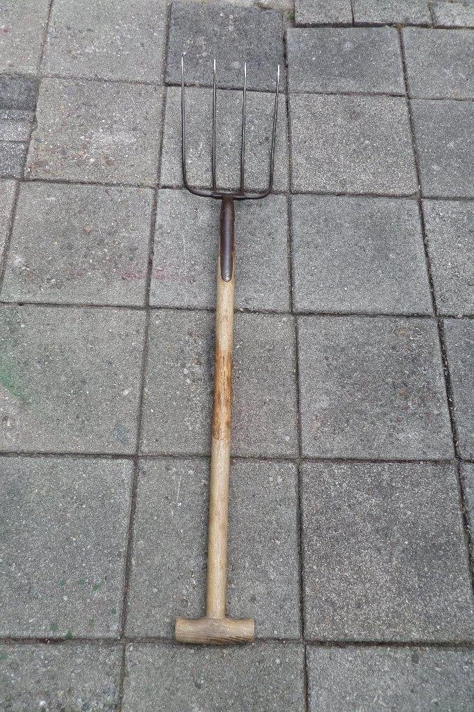 Mestvork - 120cm lengte - 4 tander - €25,=, Ophalen, Zo goed als nieuw, Vork