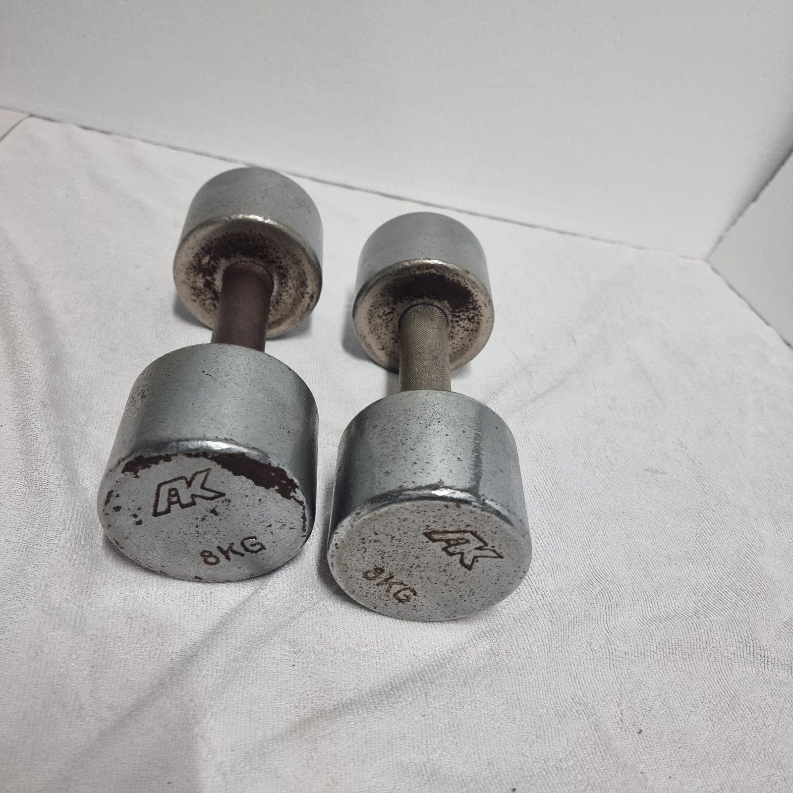 8 kg Chrome dumbbelset, Ophalen