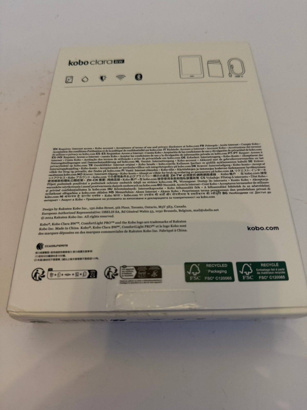 Kobo Clara BW | doos | nieuwe Kobo SleepCover, Verzenden, Kobo, Zo goed als nieuw, 16 GB of meer