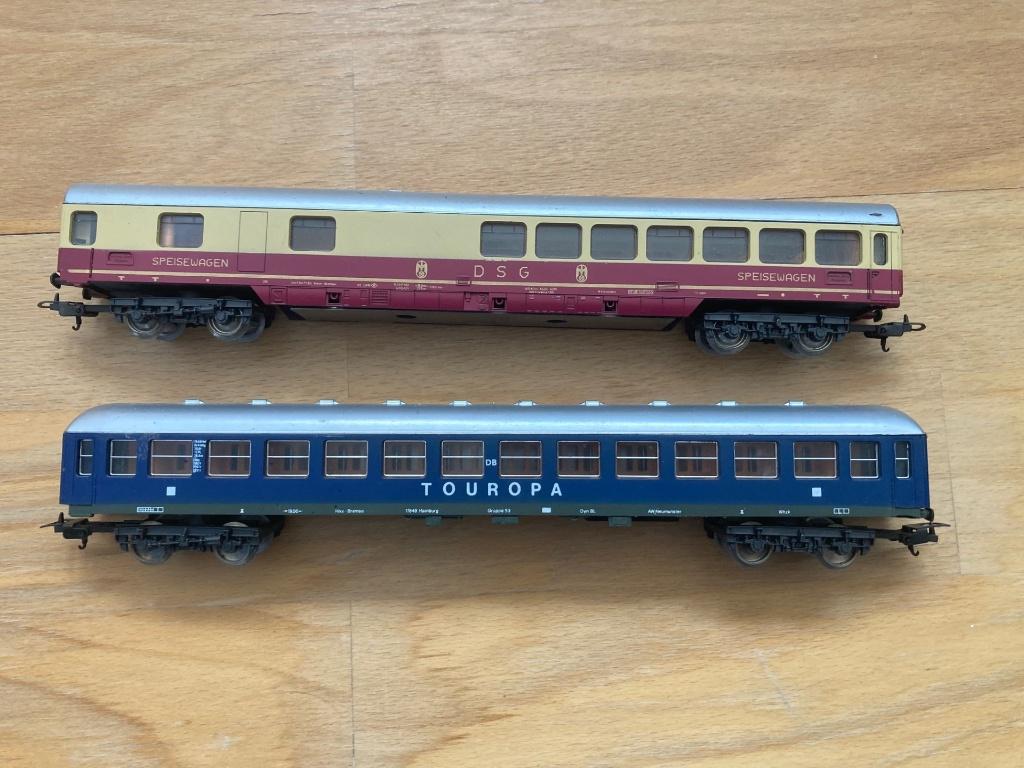 2 losse wagons Deutsche Bahn, Overige merken, Gebruikt, Gelijkstroom, Wagon