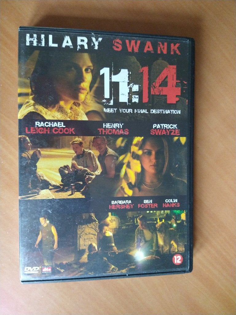 DVD 11:14 (met oa Patrick Swayze), Vanaf 12 jaar, Ophalen of Verzenden, Zo goed als nieuw