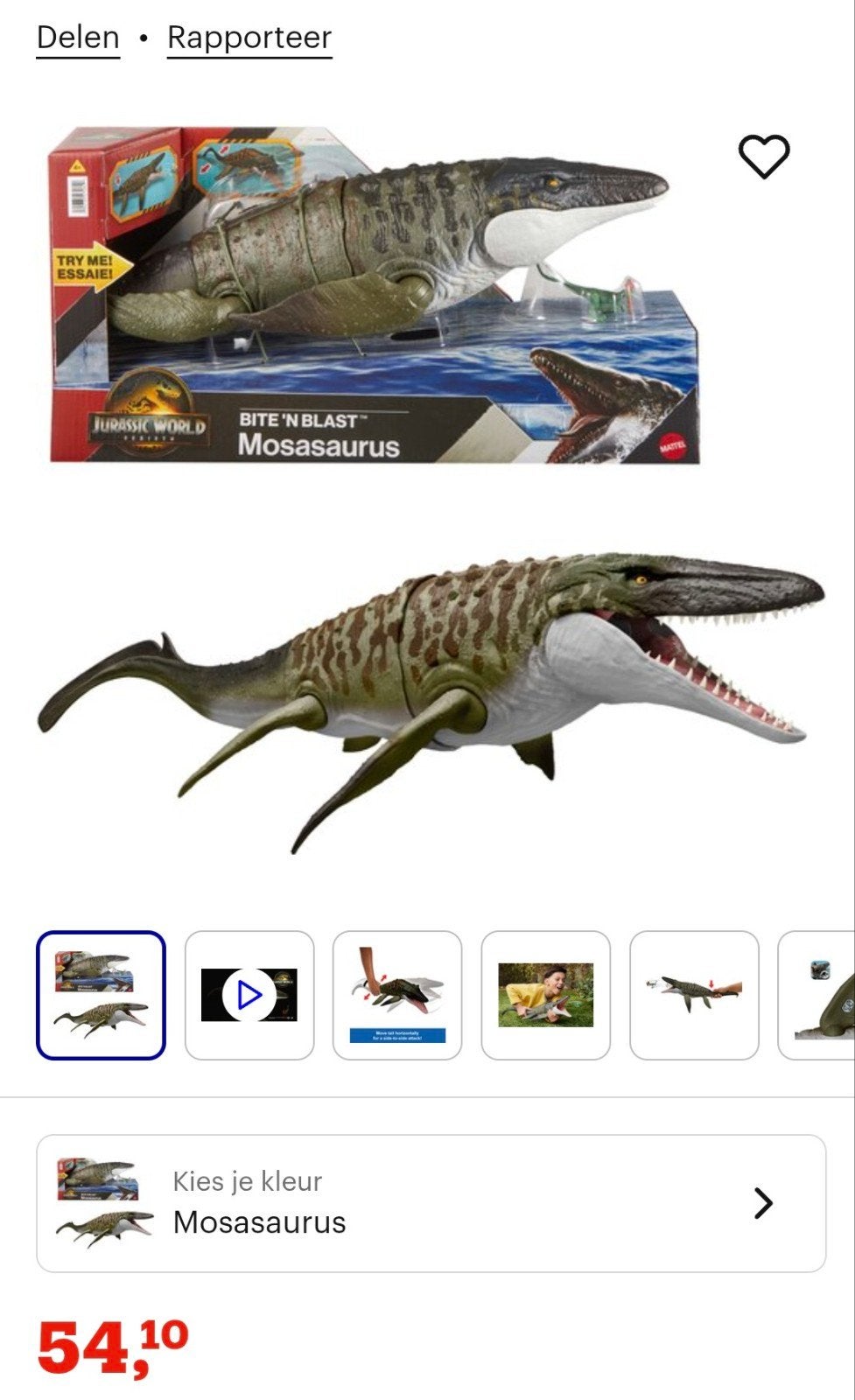 Mosasaurus, Ophalen of Verzenden, Zo goed als nieuw