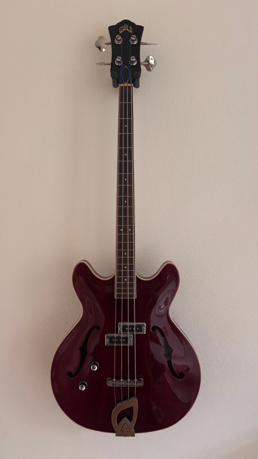 Guild Starfire I Bass LH Cherry Red _ Basgitaar Lefty, Muziek en Instrumenten, Ophalen of Verzenden, Zo goed als nieuw