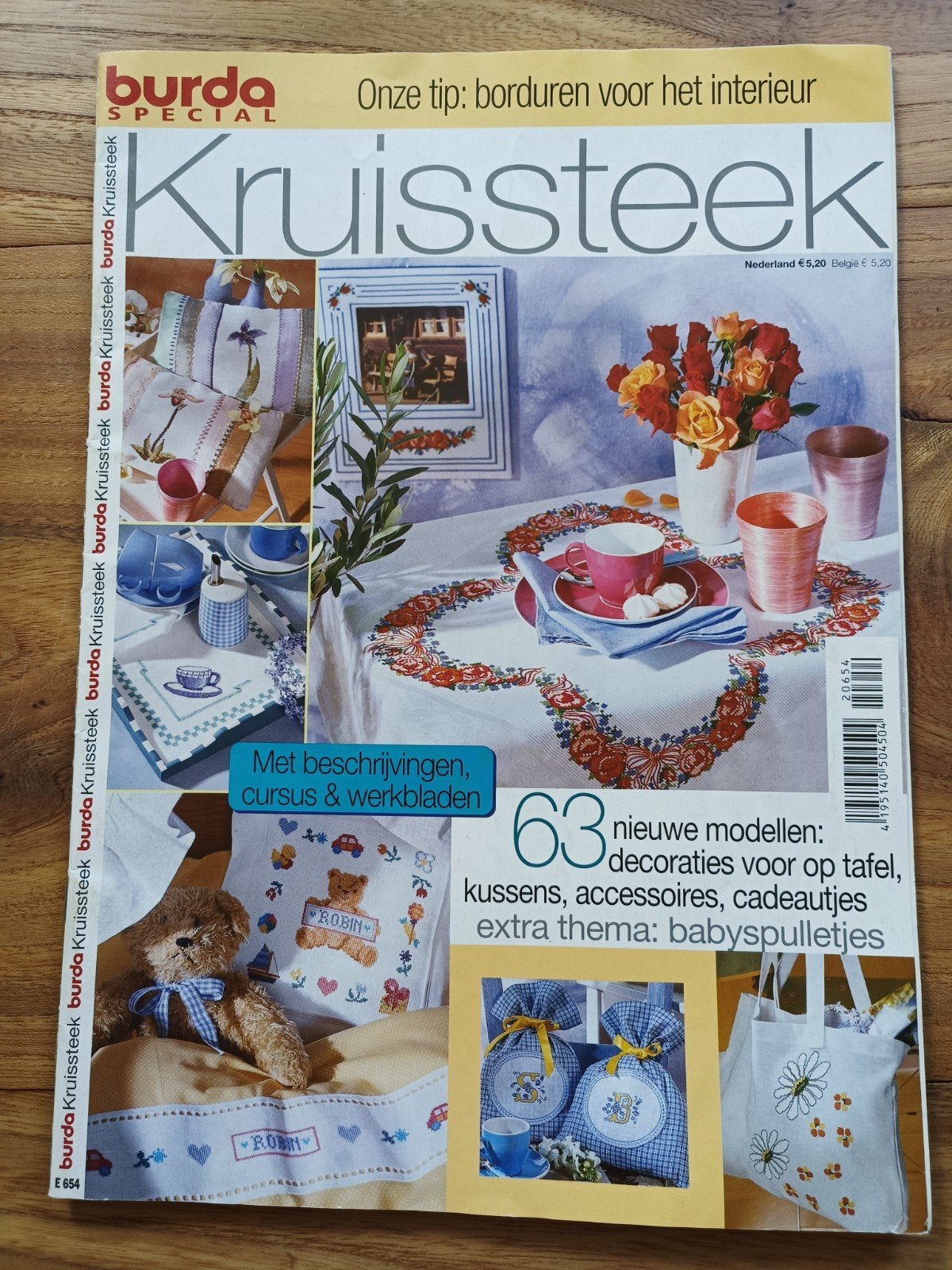 Burda Kruissteek Special 63 nieuwe borduurpatronen E654, Ophalen of Verzenden, Nieuw, Handborduren, Patroon