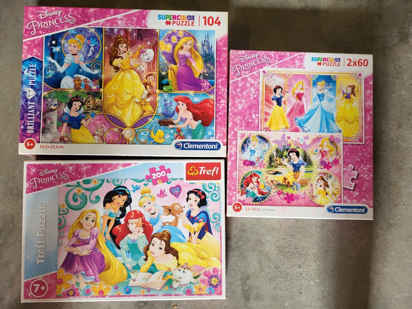 Disney Princess Puzzels - Diverse sets, Ophalen of Verzenden, Meer dan 50 stukjes, Zo goed als nieuw, 6 jaar of ouder