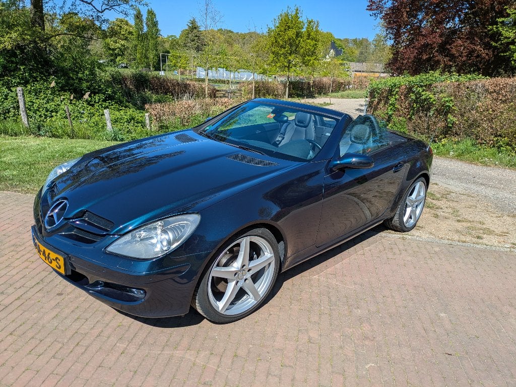 Mercedes-Benz SLK 3.0 Slk280 Roadster AUT 2007 Blauw, Achterwielaandrijving, Cabriolet, Blauw, Grijs