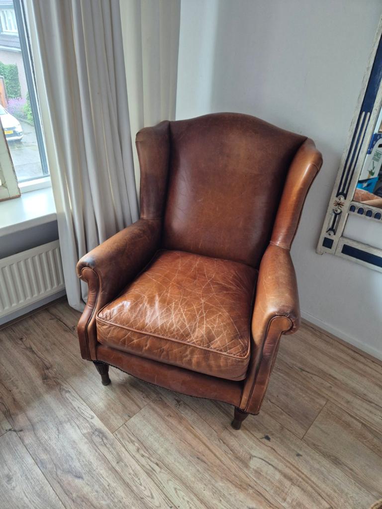 Laura Ashley stoel/fauteuil, Huis en Inrichting, Fauteuils, Leer, 50 tot 75 cm, Ophalen