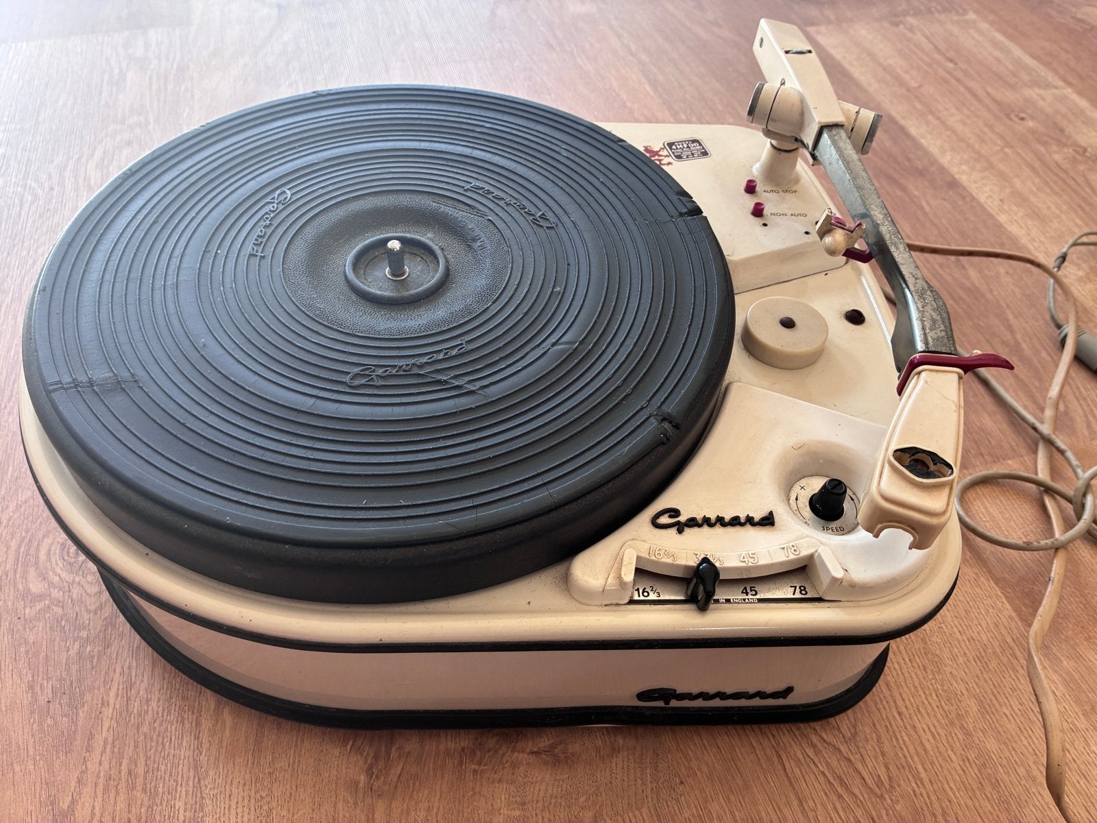Vintage Garrard 4HF(H) Platenspeler - Klassieke Hifi, Gebruikt, Automatisch, Platenspeler, Ophalen