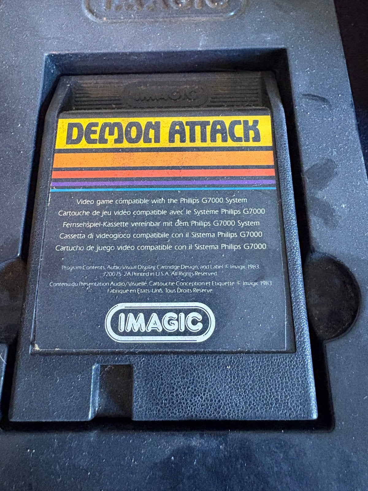 Philips Videopac Demon Attack - Vintage Game Cartridge, Spelcomputers en Games, Games | Overige, Gebruikt, Shooter, 1 speler, Vanaf 7 jaar