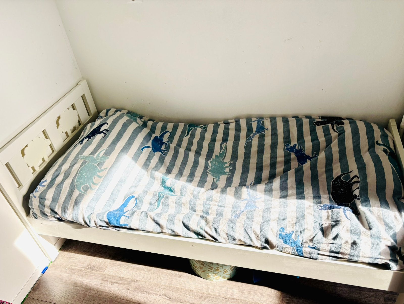 IKEA Kritter kinderbed 70x160cm incl. matras en zijsteun, Ophalen, Gebruikt, 70 tot 85 cm, Matras