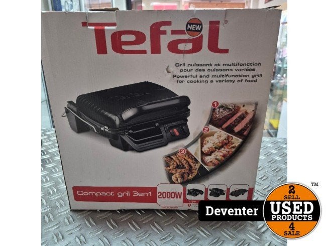Tefal GC30880 Ultra Compact Grill NIEUW in doos Betaal in3!, Witgoed en Apparatuur, Tefal, Nieuw, https://www.tefal.nl/klantenservice