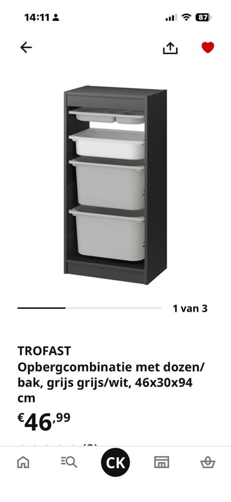 Trofast kast ikea, Ophalen, Zo goed als nieuw