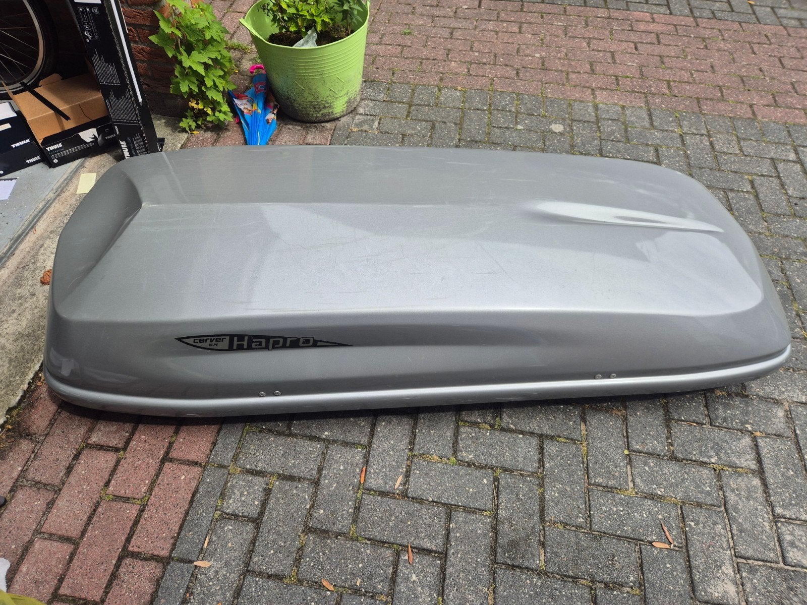 Hapro Carver 6.4 dakkoffer - Grijs, Ophalen, Gebruikt