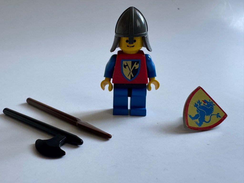 Lego Castle minifigure, Crusader Axe, cas108, Gebruikt, Lego, Ophalen of Verzenden, Minifiguur