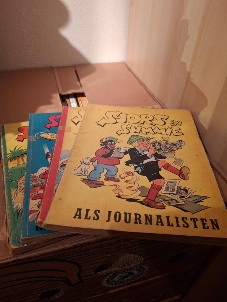 4 x Sjors en Sjimmie., Boeken, Eén stripboek, Ophalen of Verzenden, Gelezen