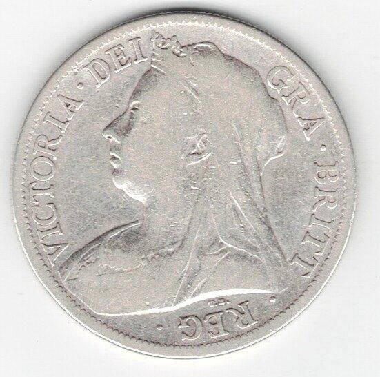 26-556 Engeland 1/2 crown 1897, Ophalen of Verzenden, Overige landen, Losse munt, Zilver