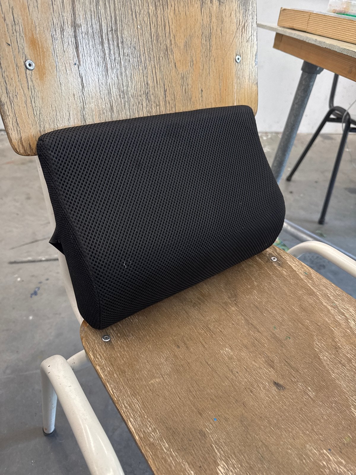 IKEA BORTBERG Ergonomisch Rugkussen - Zwart, Ophalen of Verzenden, Gebruikt, Zwart
